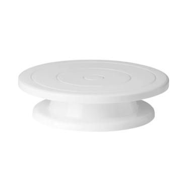 Imagem de Genérico, Prato de Bolo Giratorio Bailarina Branco Pe Emborrachado