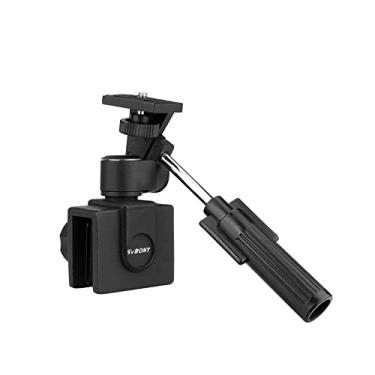 Imagem de SVBONY SV126 para janela de carro, veículo ajustável braçadeira, montagem compacta para luneta, telescópio monocular binocular, câmera SLR com rosca de montagem