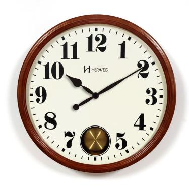 Imagem de Relógio de Parede em Madeira Pêndulo Herweg 530019-084