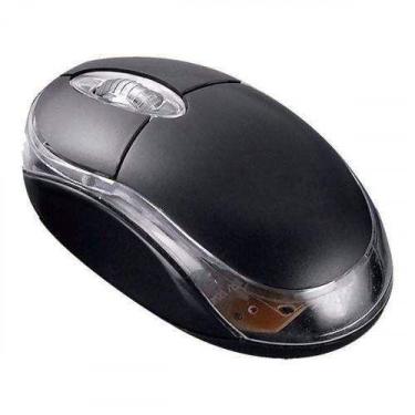 Imagem de Mouse Óptico USB - Preto - Exbom, Preto