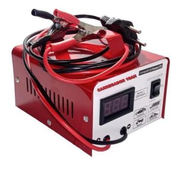 Imagem de Carregador Bateria Carro Moto Inteligente 10Ah 12V Cv10Ah - Trafotron