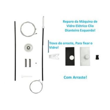 Imagem de Reparo da Máq Vidro Elétrico Original, Renault Clio Esq. com trava do 