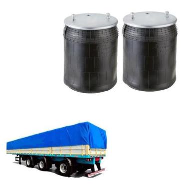 Imagem de Kit Bolsa Ar Suspensao Eixo Linshalm Completa - Suspentech