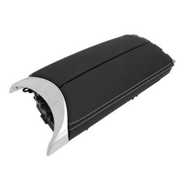 Imagem de Tampa de Armazenamento do Console Central Frontal Apoio de Braço A 2056808804 Substituição de Descanso de Braço de Couro PU para Benz C300 C43 C63 GLC300 Interior Automotivo