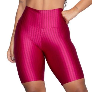 Imagem de Bermuda New Zig Fitness Vekyo Modas Feminina Ciclista 3D Ikat Roupa de