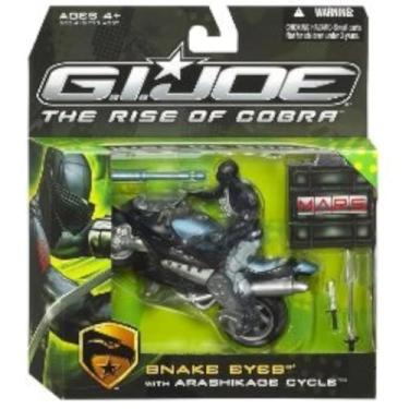 Imagem de Boneco exclusivo GI Joe The Rise of Cobra Mars Troopers Snake Eyes with Arashikage Cycle