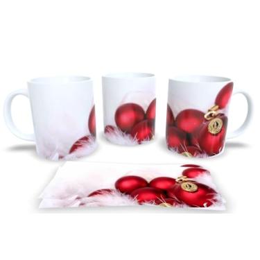 Imagem de Canecas de Porcelana Branca Personalizadas Natal 4 (Mod.69)