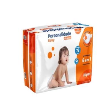 Imagem de Fralda Hiper G C72 UltraSec  Personalidade - Eurofral - Petty Baby  Ca