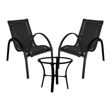 Imagem de Conjunto de Mesa de Centro e 2 Cadeiras Garden para Área Externa - Ace