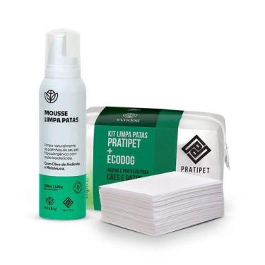 Imagem de Kit Limpa Patas Pratipet Mousse e Toalhas - PratiPet / Ecodog