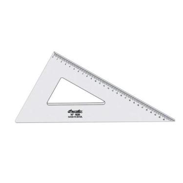 Imagem de Esquadro Acrilico 1628 - 60 Graus - 28cm Trident