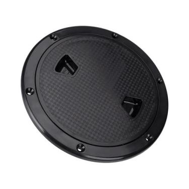 Imagem de Tampa De Inspeção em ABS 6 Polegadas Cor Preta com Vedação - Rei Marin