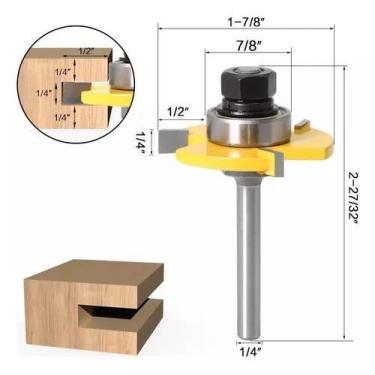 Imagem de Conjunto De 2 Peças De 8 Mm Haste Língua Marcenaria - Minymix