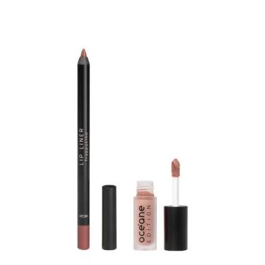 Imagem de Kit Océane Edition Batom Color My Lips Naked Nude Lápis Labial Frappuc