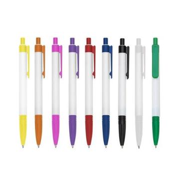 Imagem de Kit 100 Canetas Lisa para Personalizar Mod: Madreperola Leitosa - S/ G