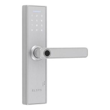 Imagem de Fechadura Digital Elsys - Prata - Com Biometria E Senha