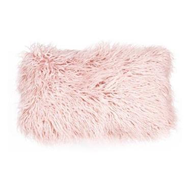 Imagem de Almofada Veludo - Deluxe - Pelo Rosa - 50x30cm - Inspire, Rosa
