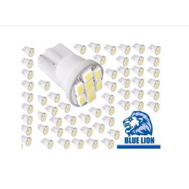 Imagem de 20 Lampadas Pingao T10-8 Leds Pingo Luz W5w 1026 Automotiva - Blue lio