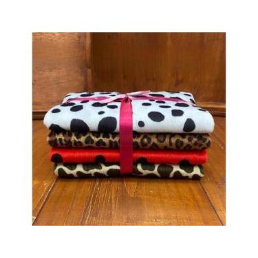 Imagem de Kit Velboa Animal Print, Pelúcia Baixa, Ursos e 30cm x 1,50 metros - M