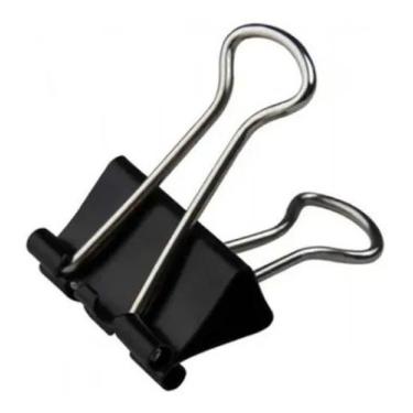 Imagem de Prendedor De Papel Binder Com Mola 1-1/4" - 32mm Preto - Cis