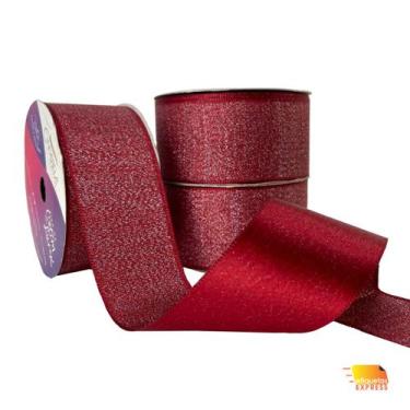 Imagem de Fita Cetim Lurex 38mm  Presente  Lembrancinha  Laços - Cinderela Fitas