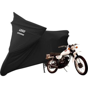 Imagem de Capa P/ Moto Yamaha TT 125 Alta Durabilidade Com Logo - Mz, Preta