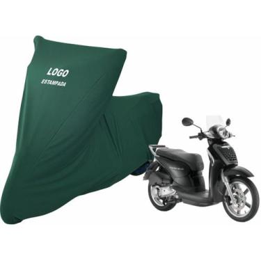Imagem de Capa De Tecido Para Cobrir Moto Aprilia Scarabeo Com Logo - Mz, Verde
