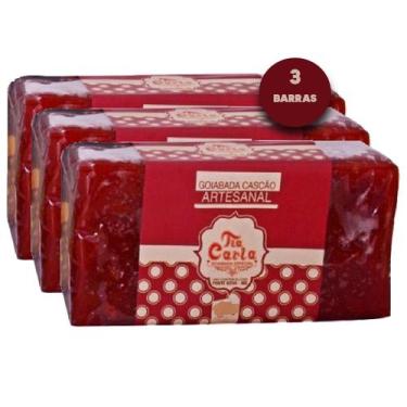 Imagem de Kit com 3 Goiabada Cascão TIA CARLA 500g (Ponte Nova - MG)