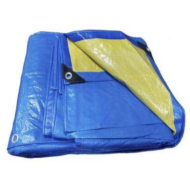 Imagem de Kit 4 Lonas 6X4 M Polyetileno Impermeável 150 Micras + Ilhos - Lonas A