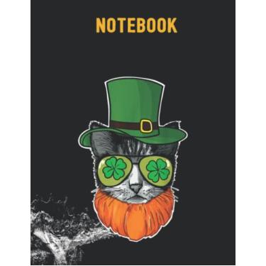 Imagem de St Catrick's Day St Patrick's Day Cat 8.5x11 inches / 140 pages / 70 sheets