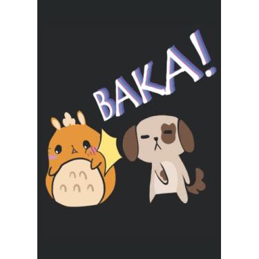 Imagem de Baka Anime Dog Slap Japanese: Notebook DIN A4 COLUMN 120 Pages - 8.27" x 11.69" ( 21 x 29.7cm)|Anime Notebook| Anime Planner| Notebook for Anime Lovers