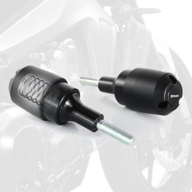 Imagem de Xitomer Sliders de quadro de mola de motocicleta compatíveis com CB500X CB500F CB400X NX500 2024 CB500 Hornet Frame Sliders Crash Pads (Preto)