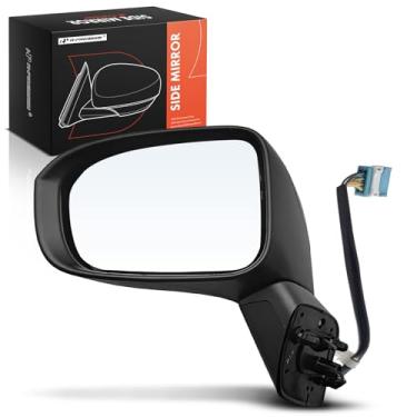Imagem de A-Premium Espelho retrovisor traseiro externo preto dobrável manual aquecido - compatível com Honda Civic 2014 2015