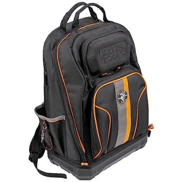Imagem de Klein Tools Mochila de ferramentas 62800BP, Tradesman Pro Extragrande 40 bolsos Eletricista Jobsite Mochila com fundo moldado, porta de carregamento