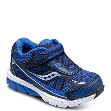 Imagem de Saucony Tênis para meninos Baby Ride (bebê/criança pequena), Azul royal/azul-marinho, 18
