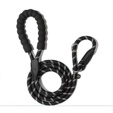 Imagem de Coleira para cães, coleira retrátil para cães, coleira longa, coleira de corda para cães, coleira de treinamento para cães, arnês e coleira para cães, conjunto de coleira e coleira para cães, coleira