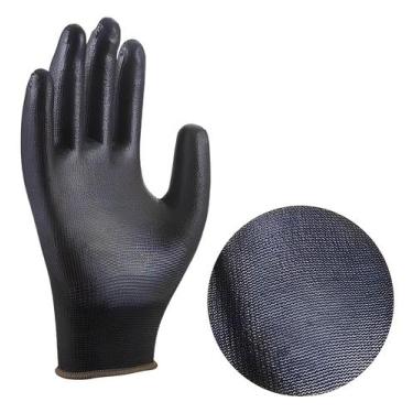 Imagem de Luva de Segurança Tátil Black CA: 30916 Punho Tricotado EPI - VOLK, P