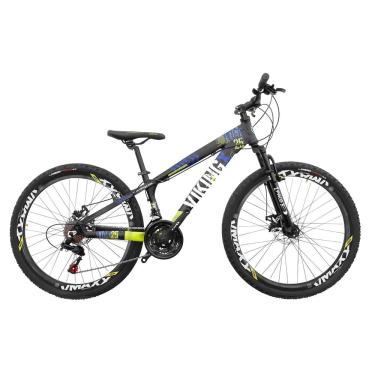 Imagem de Bicicleta Aro 26 Alumínio Viking Tuff X 25 Freeride F. Disco 21V Grupo Shimano Tourney Suspensão Dianteira