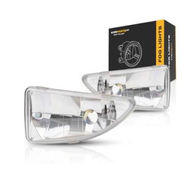 Imagem de Para Ford Focus Par de faróis de neblina 2000-2004 Conjunto do lado do motorista e do passageiro Lens/Apenas caixa revendedor em vez FO2592177 FO2593177 | substitui YS4Z-15L203-BB YS4Z-15L203-BA