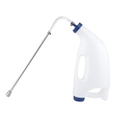 Imagem de EVTSCAN Garrafa de alimentação de bezerro, tubo de alimentação de vaca de aço inoxidável para animais de fazenda, alimentador de garrafa de leite de bezerro, garrafa de água, medicamento, acessório para garrafa de leite (4 lit