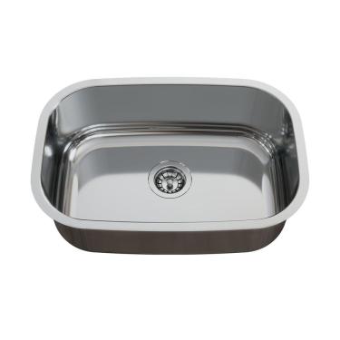 Imagem de Cuba para Pia de Cozinha em Aço Inox N1 46x30x17cm Alto Brilho com Válvula GhelPlus Inox