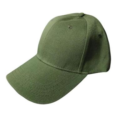 Imagem de Boné Chapeu Beisebol Liso Regulador em tiras autocolantes Unissex Curv