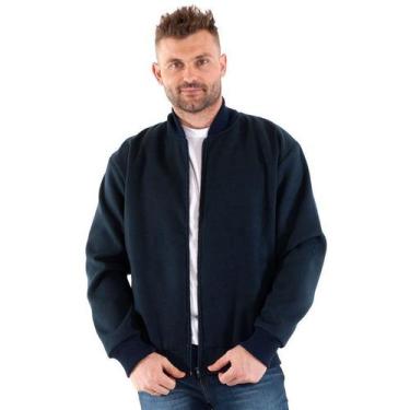 Imagem de Jaqueta lã batida 13503 - Konciny confecções, Azul marinho, G