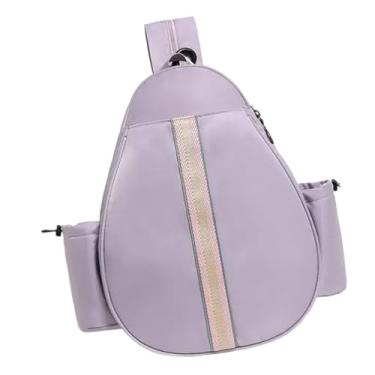 Imagem de Deevoka Mochila de tênis Backpack MultiPurisse Lightweight com garrafinha de água Bolsa de raquete multifuncional de badminton bolsa, Roxo