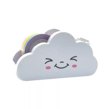 Imagem de Dispensador de Fita Adesiva Nuvem Compacto School Basics Fita Colorida