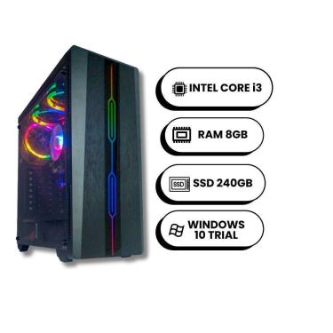 Imagem de Ideal Para Home E Estudo Pc Intel Core I3, 8Gb Ram, Ssd 240Gb
