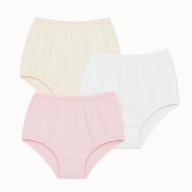 Imagem de 3 Calcinhas Plus Size Luminate 0162 Rosa Branco Marfim, 56, Sortidos