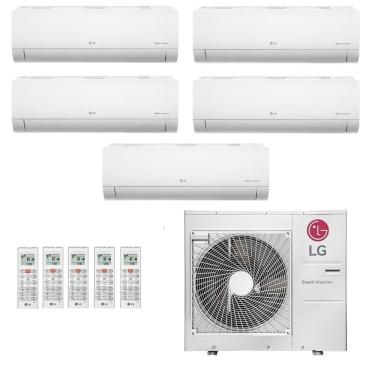 Imagem de Ar-Condicionado Multi Split Inverter LG 48.000 (4x Evap HW 12.000 + 1x Evap HW 24.000) Quente/Frio 220V								