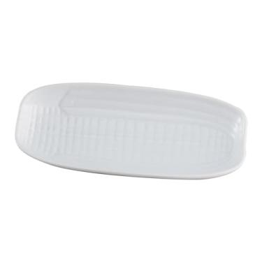 Imagem de HIC Kitchen Prato de servir milho, porcelana fina, sem chumbo e cádmio