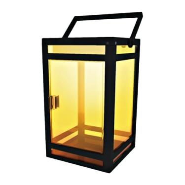 Imagem de Lanterna solar portátil Techko STL-204 - âmbar ou branco (painel transparente), preta